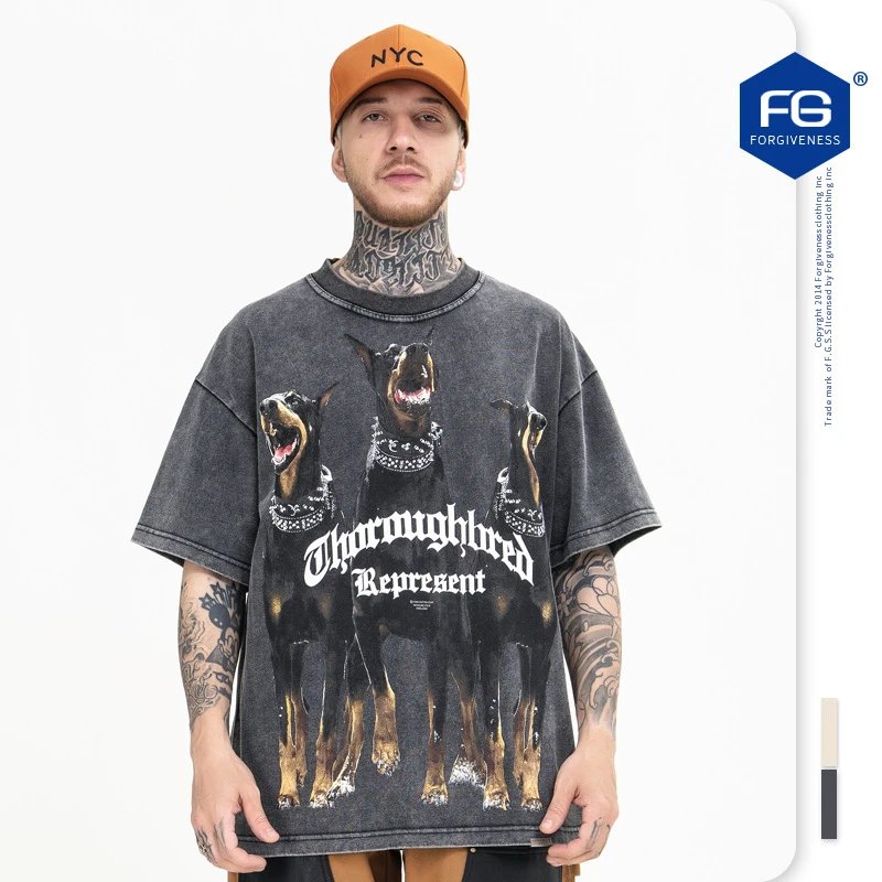 Vintage Represent Dog T Shirt